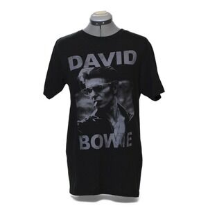 David Bowie Graphic T Shirt Black Mens Size M Rock Music Tee